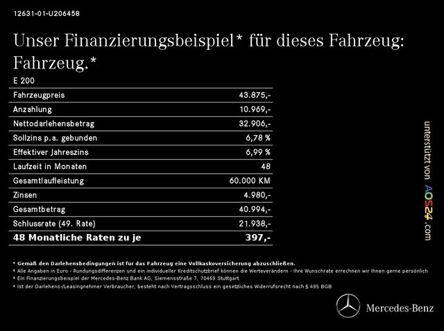 Mercedes-Benz E 200 AMG LINE WIDESCREEN NIGHT BURMESTER KAMERA