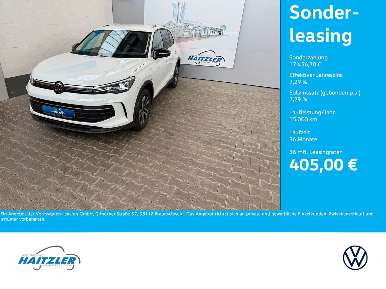 Fahrzeugabbildung Volkswagen Tiguan Energy 1,5 l eHybrid 6-Gang DSG +AHK+Navi