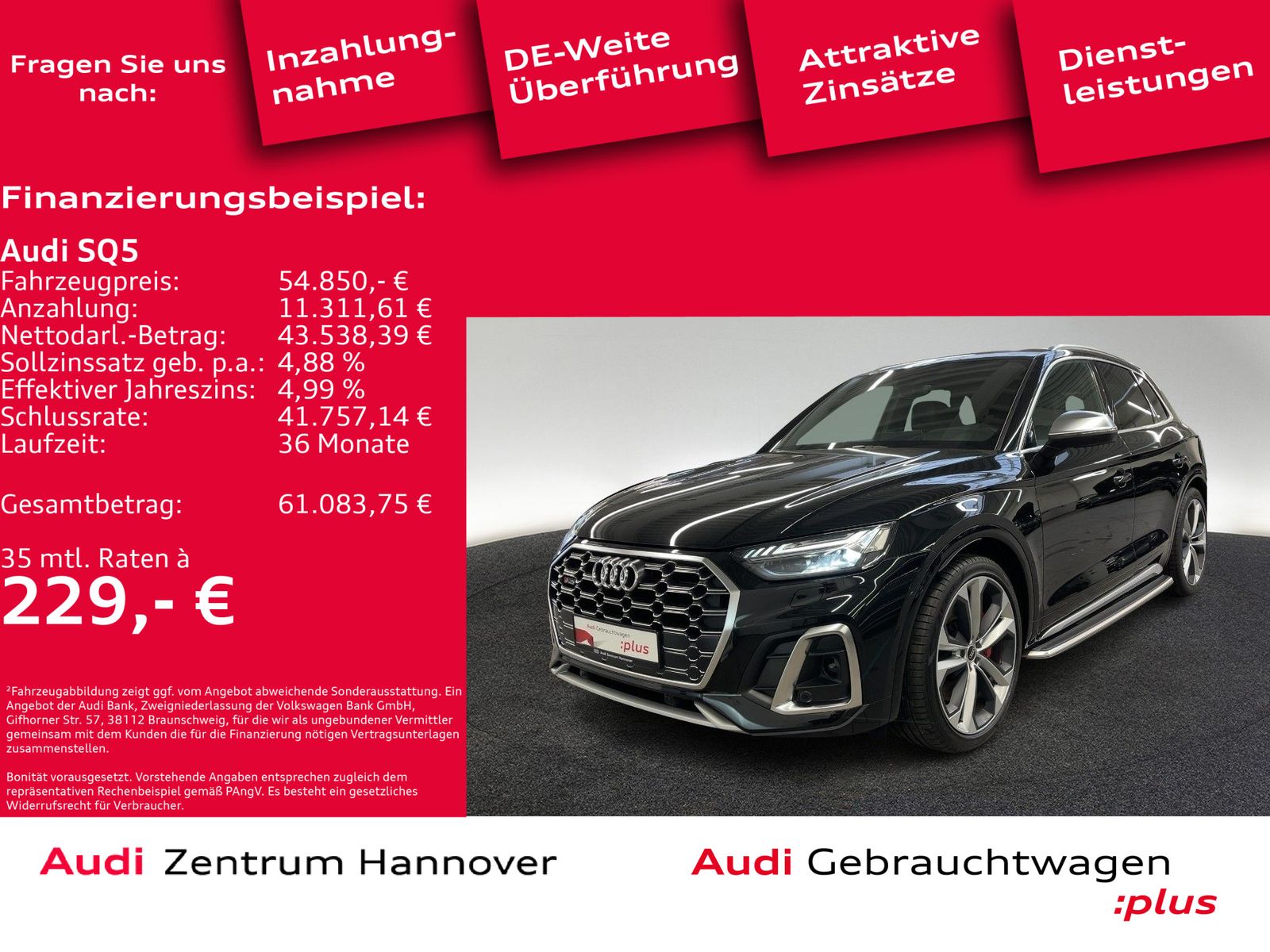 Audi SQ5 3.0 TDI quattro MHEV virtual Cockpit Matrix