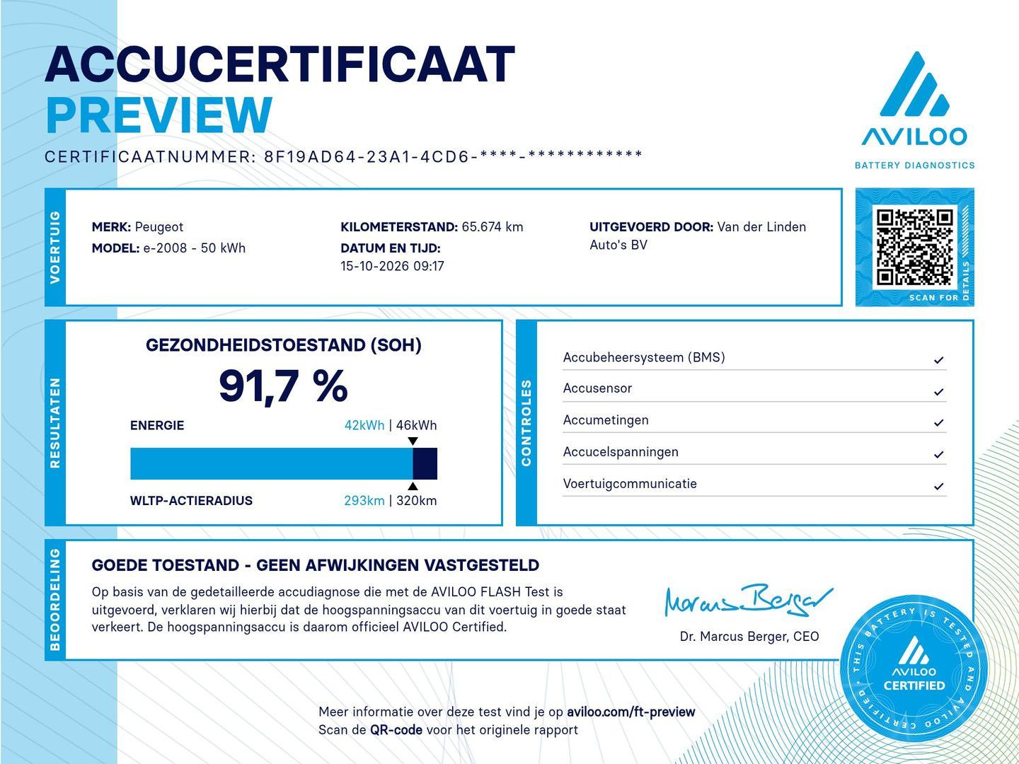Peugeot e-2008 EV GT 50 kWh SOH 91,7% | panorama dach | imagem 3