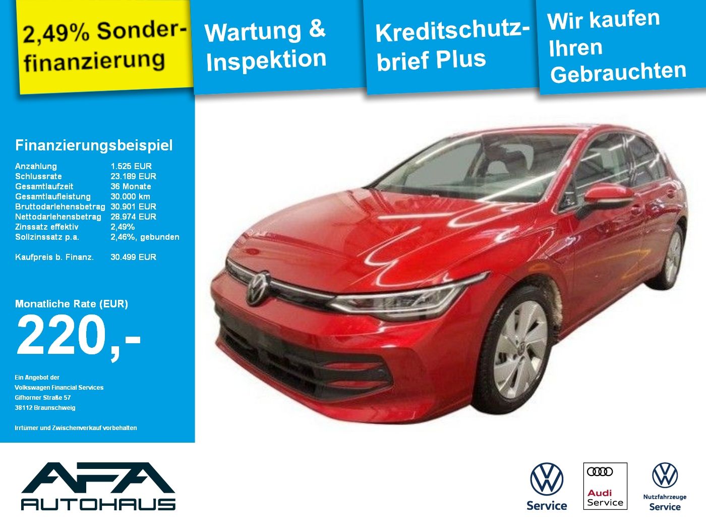 Volkswagen Golf VIII 1.5 eHybrid Life DSG LED*RFK*ACC*APP