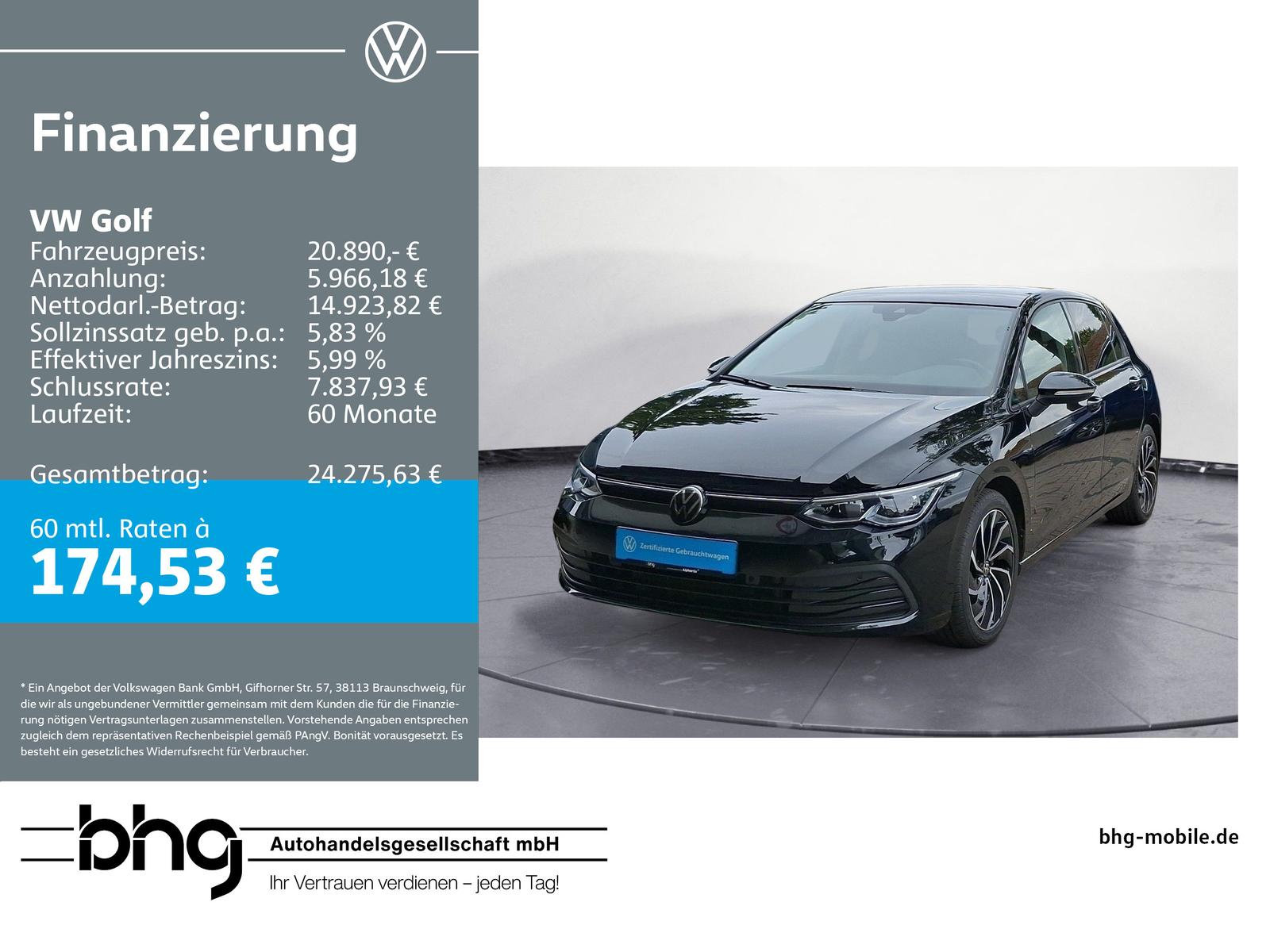 Volkswagen Golf 2.0 TDI Life #AHK #STANDHEIZUNG #KAMERA #BU, миниатюра 20