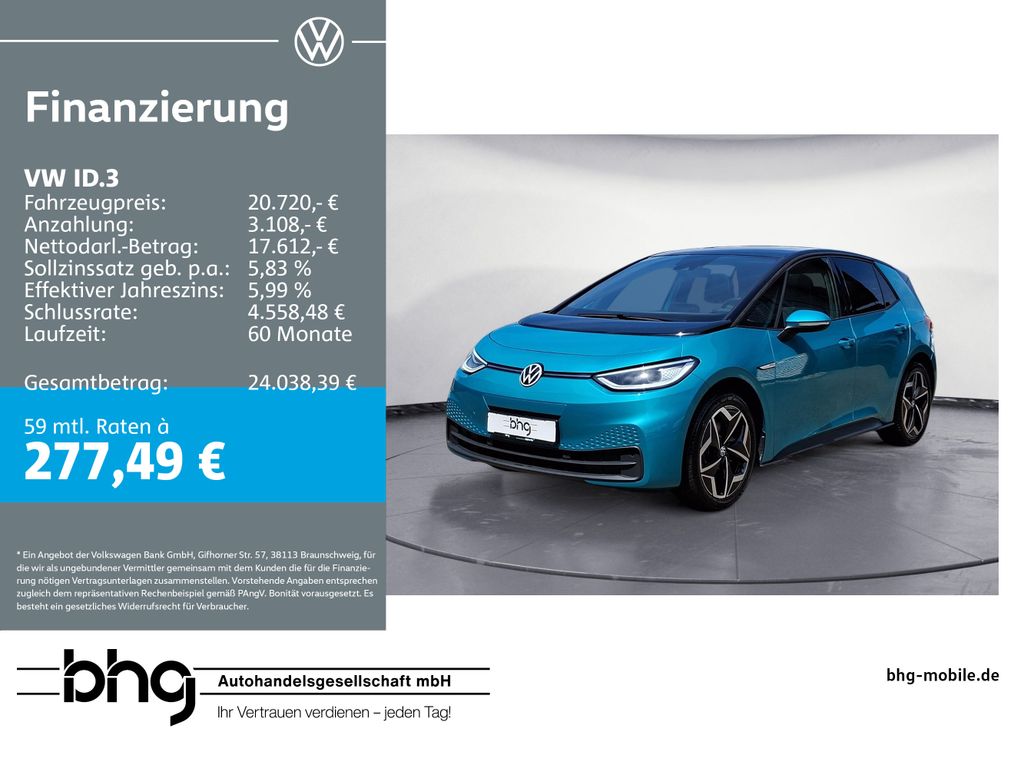Volkswagen ID.3 Performance Pro Family MatrixLED ACC-Front-