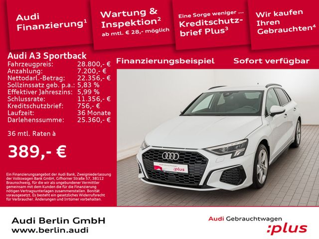 Audi A3 Sportback S line 35 TFSI S tr. ALCANT VIRTUAL