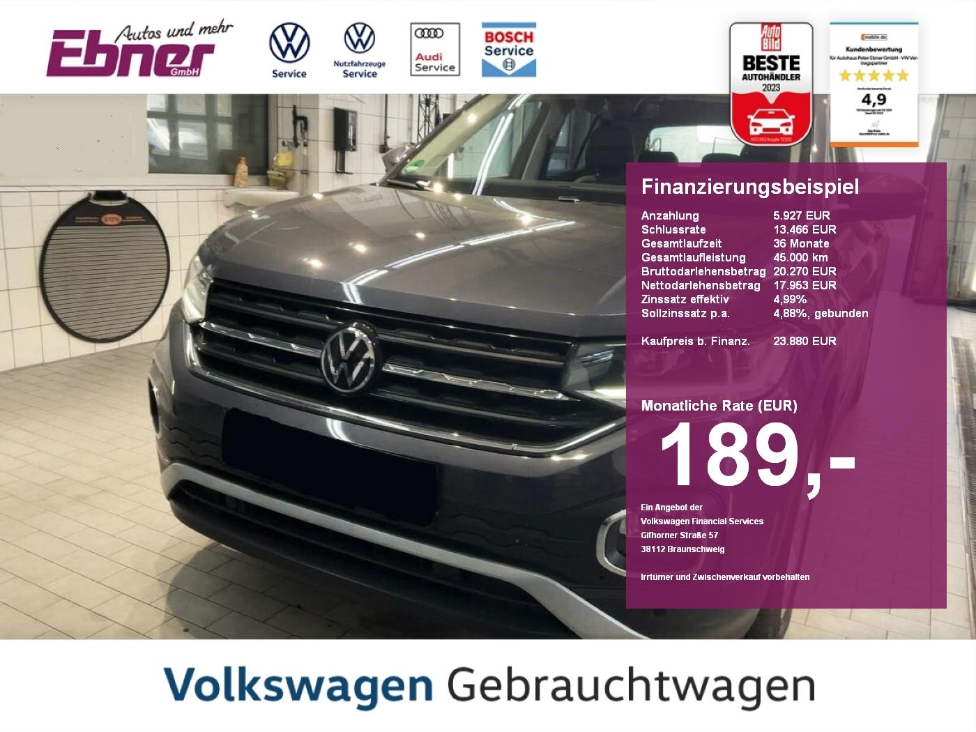 Volkswagen T-Cross STYLE 1.5TSI 150PS DSG ACC+KAMERA+LED+NA