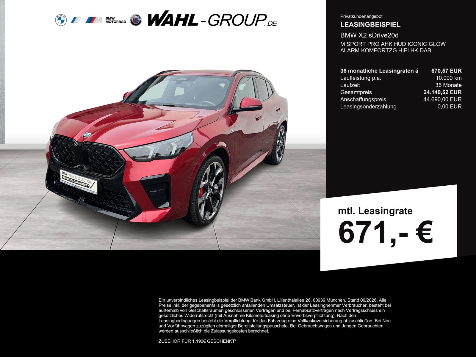 BMW X2 sDrive20d M SPORT PRO AHK HUD ICONIC GLOW AL foto 1