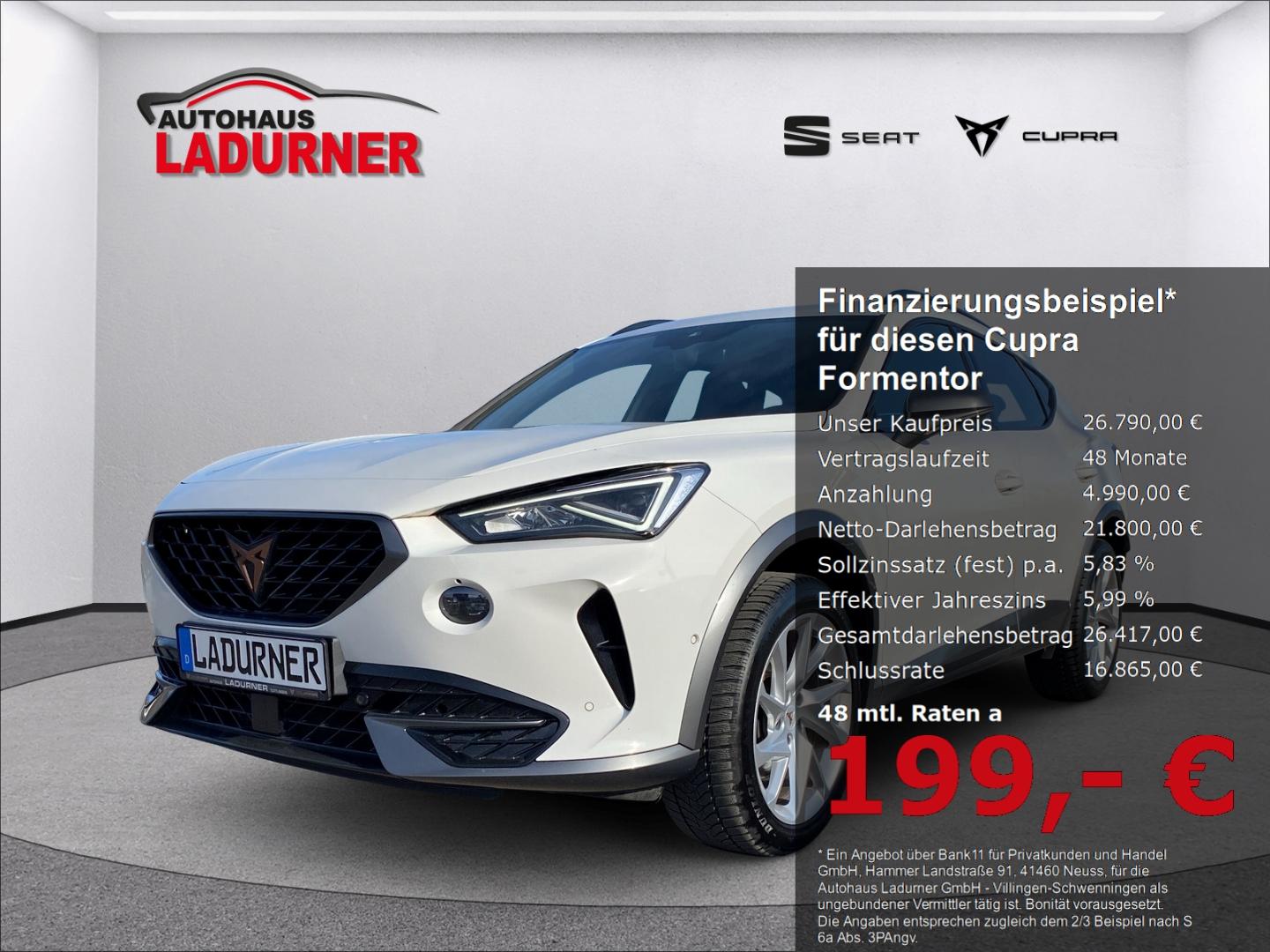 Cupra Formentor 2,0 TDI *LED+NAVI+PANODACH+SHZ+PDC+AHK