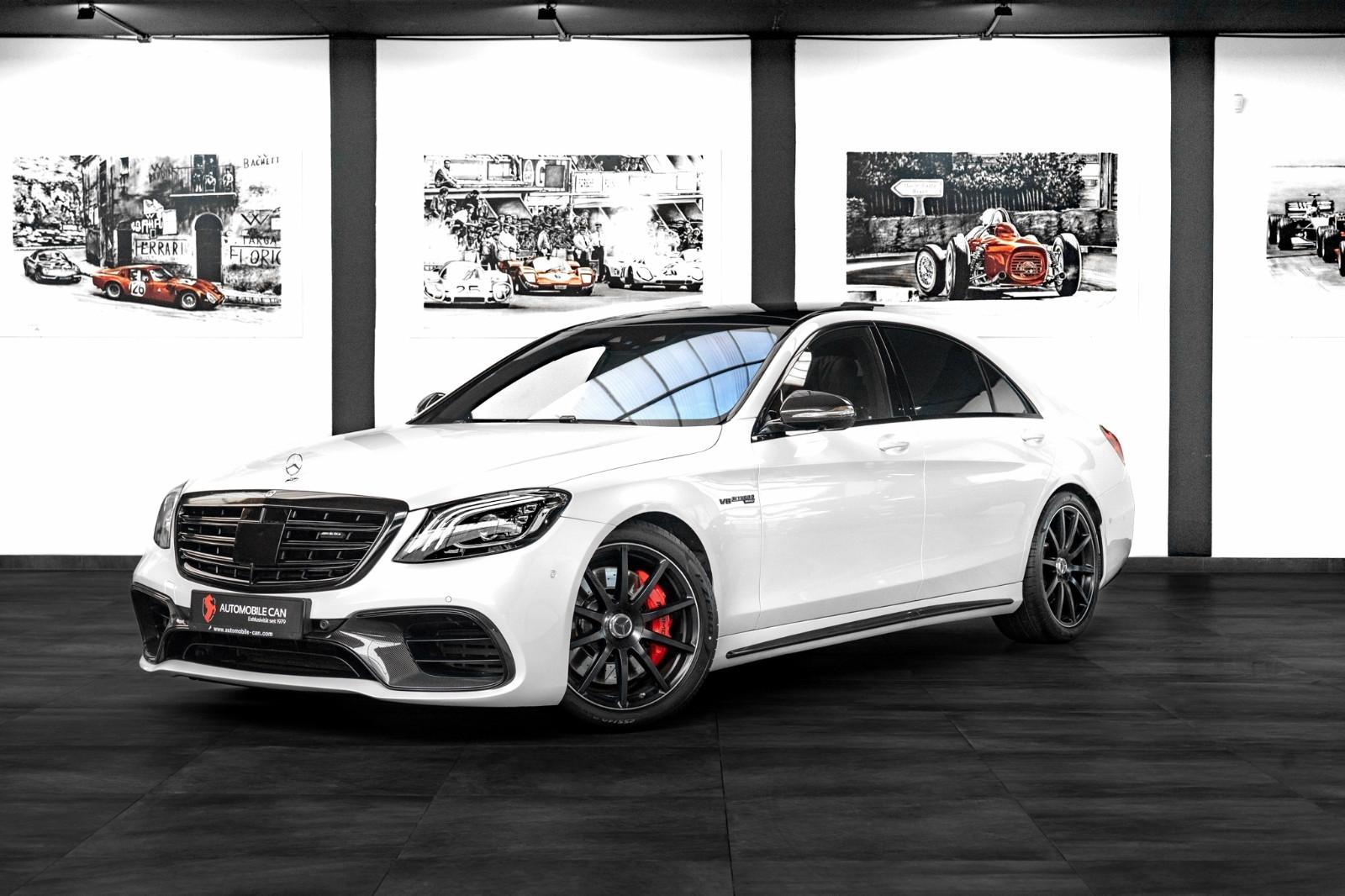 Mercedes-Benz S 63 AMG 4M+ LANG #CARBON-EXTERIEUR #FOND-TV