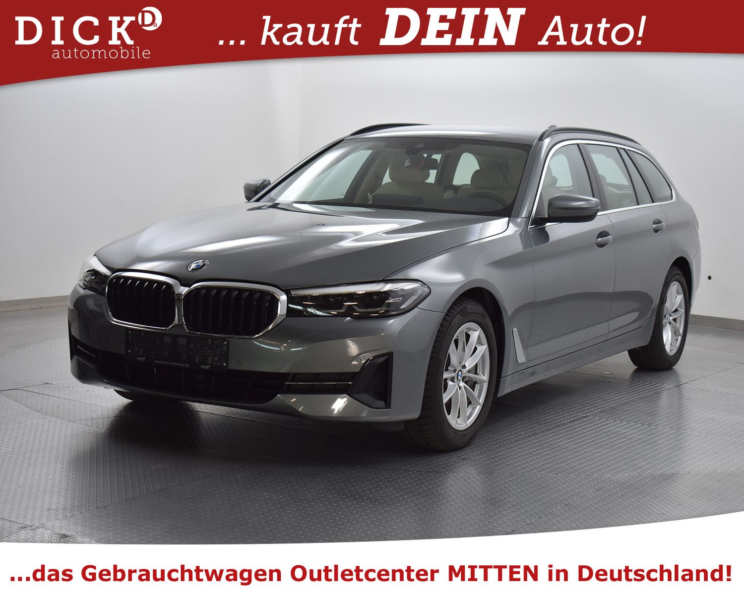 BMW 530d T Aut LEDER+NAV PLUS+VIRTU+AHK+LED+TEMP+MFL - Image 2