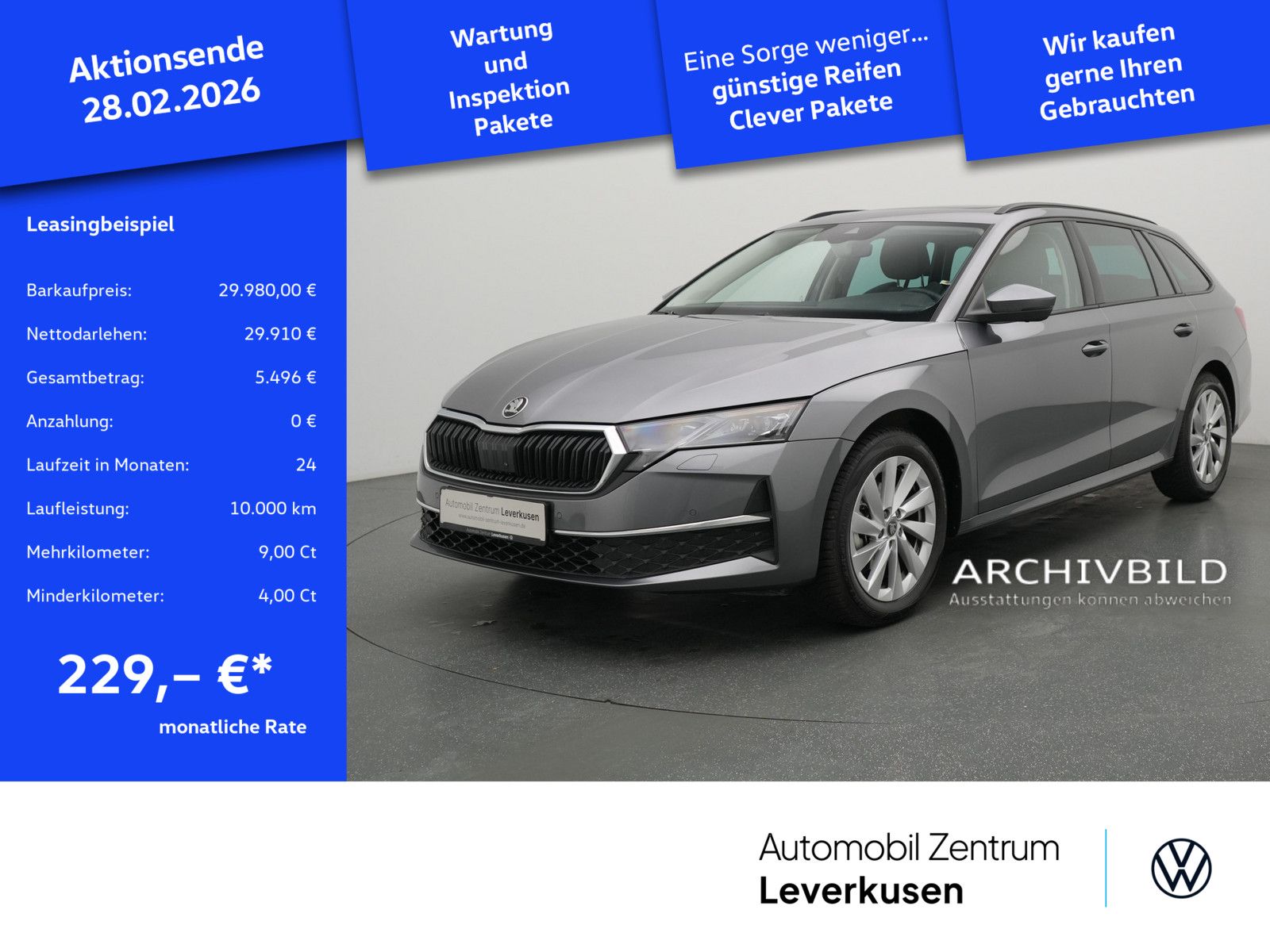 Skoda Octavia Combi Selection DSG NAVI VIRT LEDER AHK