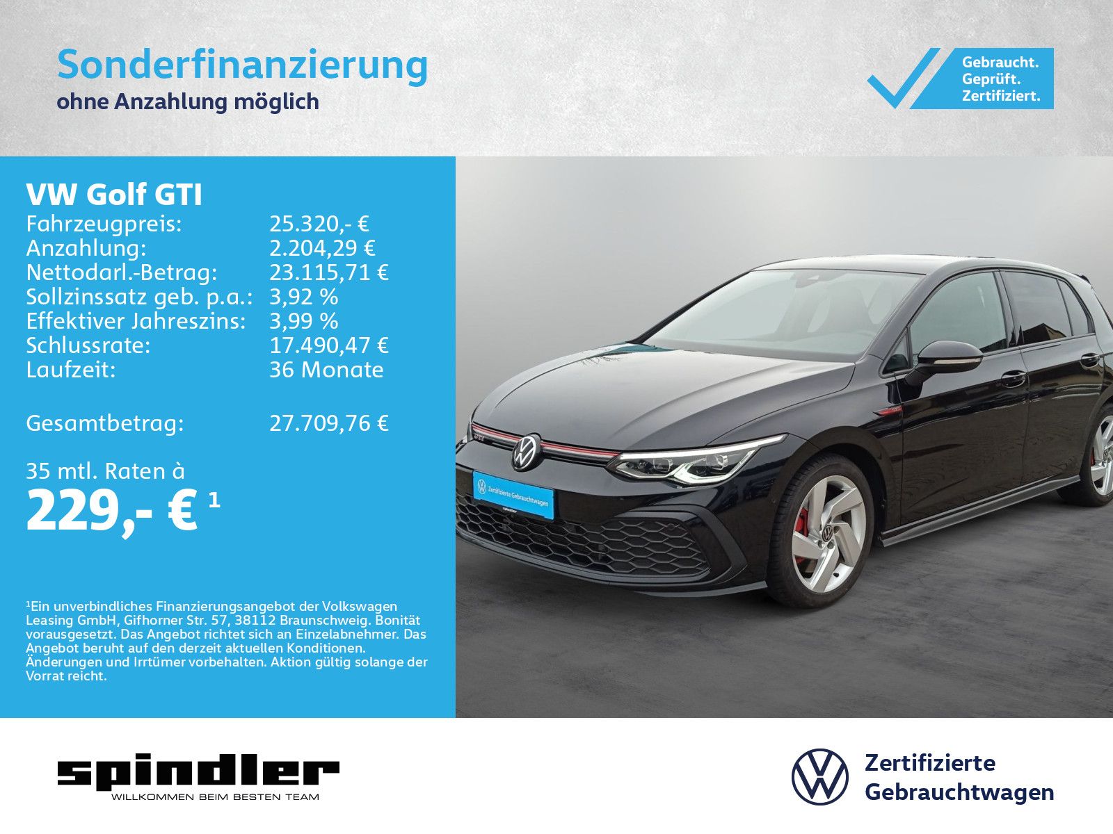 Volkswagen Golf GTI VIII 2.0 TSI DSG / Navi, ParkAssi, LED+