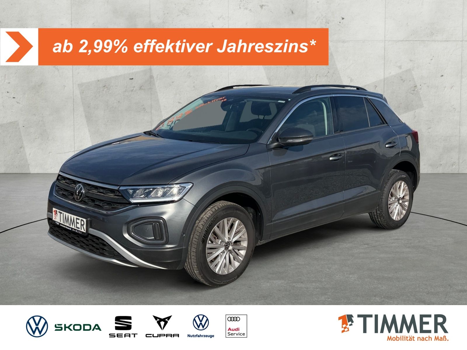 Volkswagen T-Roc 1.5 TSI DSG LIFE +LED +ACC+NAVI+SHZ+APP+