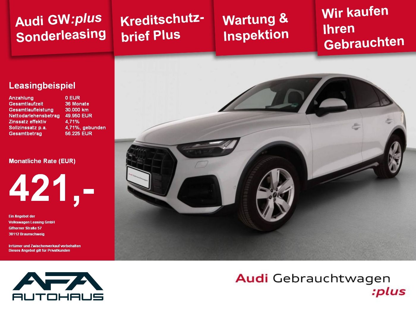 Audi Q5 Sportback 45 TFSI Advanced qu. AHK*Matrix*360