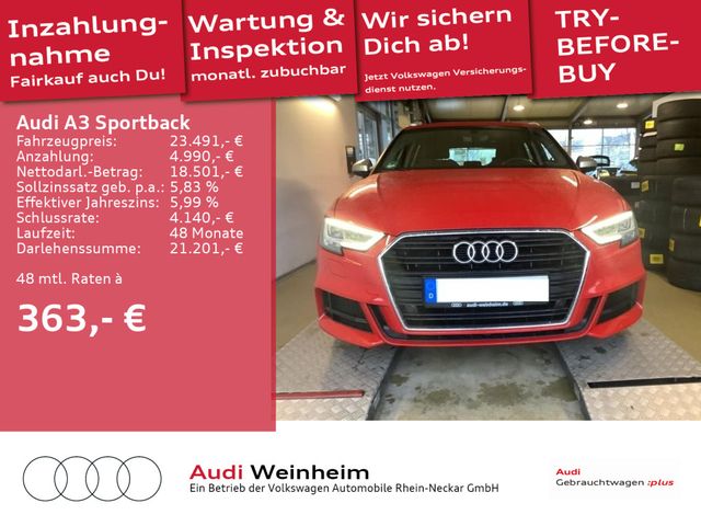 Audi A3 Sportback 35 TFSI S Line S-tronic AHK Navi PD