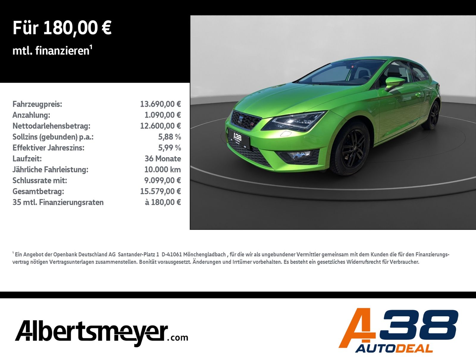 SEAT Leon SC 1.4 TSI FR +LED+SITZHEIZUNG+KLIMA+LM+ZV+