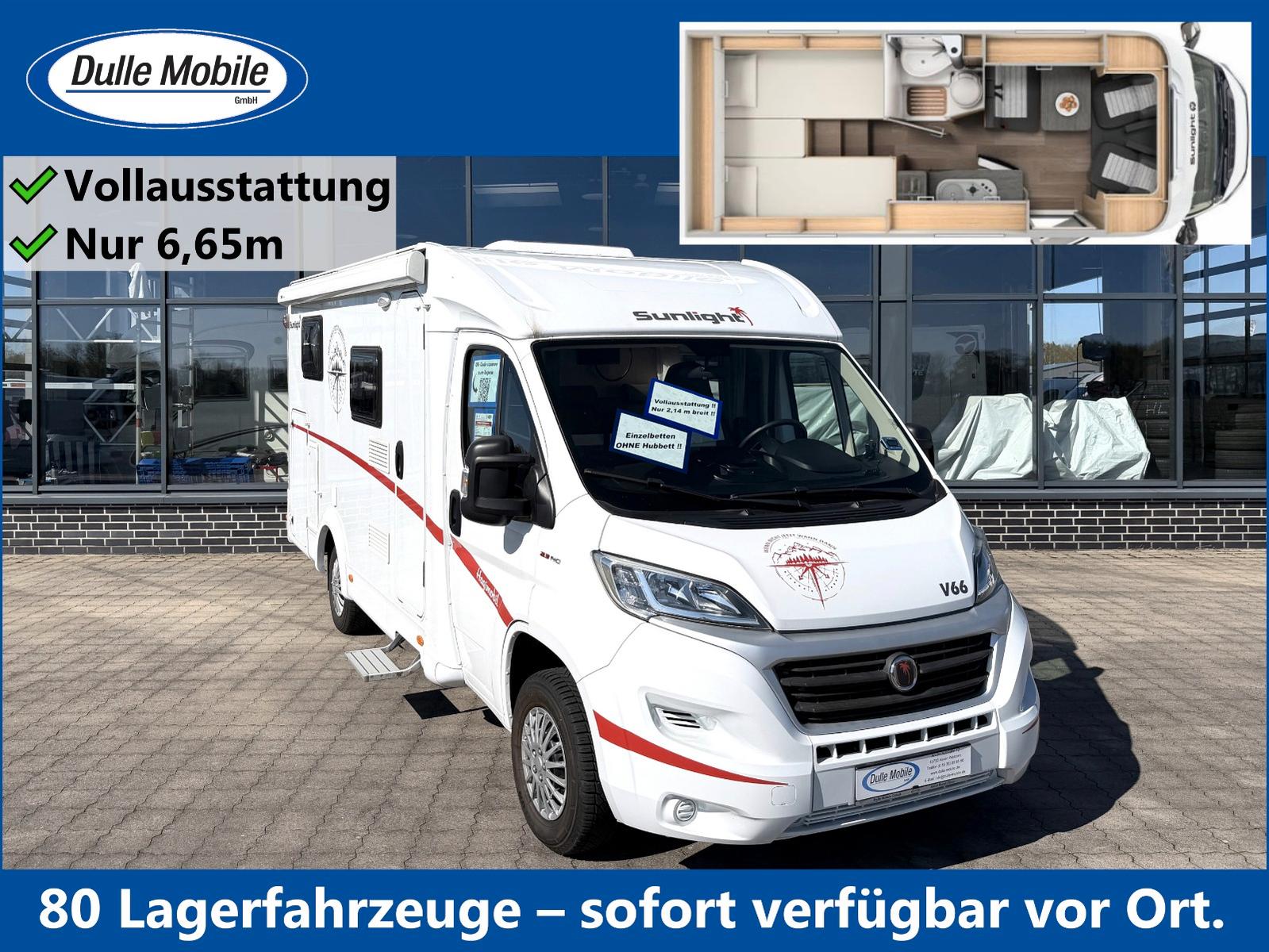 Sunlight V 66 * EINZELBETTEN / OHNE HUBBETT *