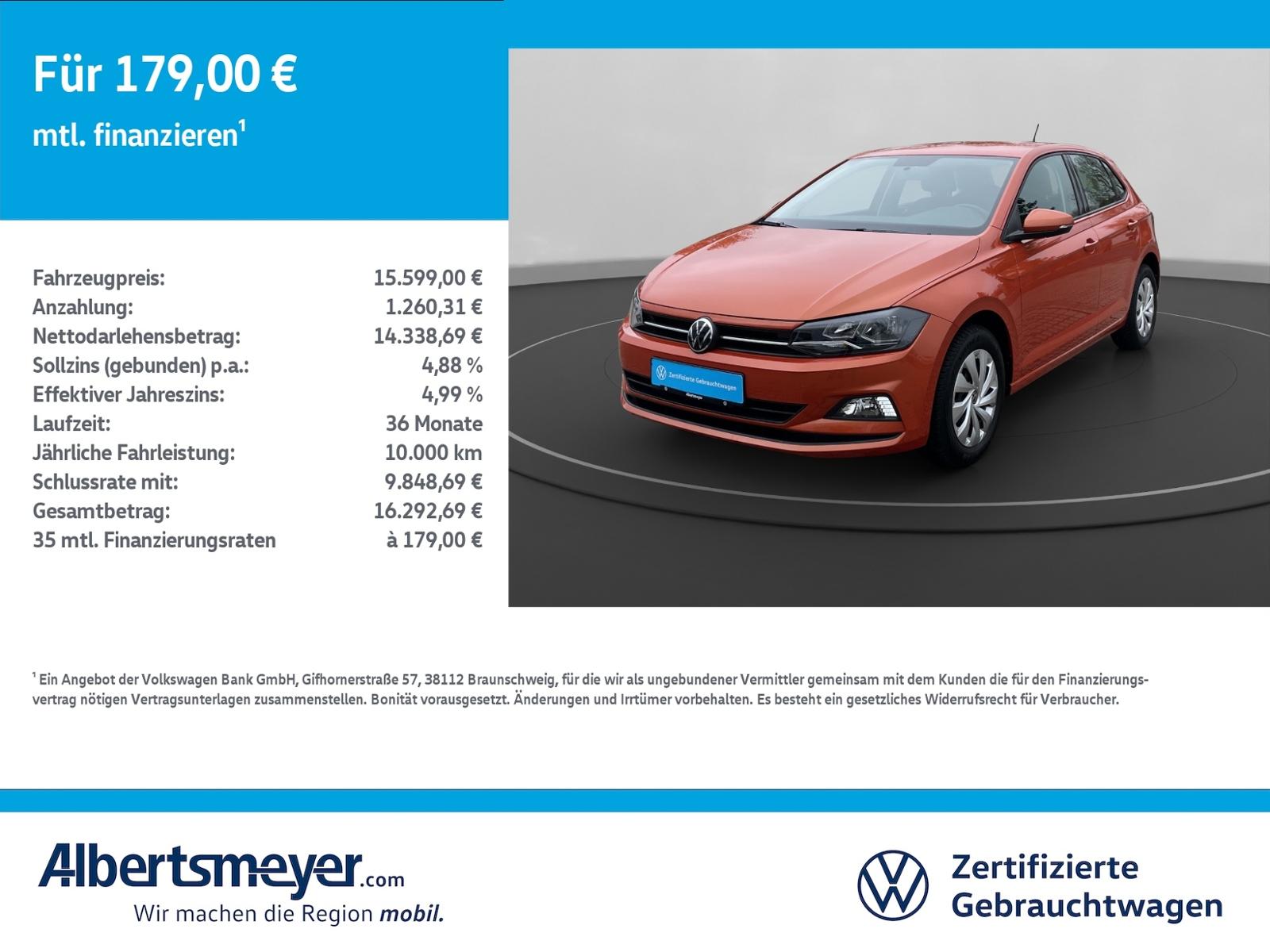 Volkswagen Polo 1.0 TSI Comfortline +KLIMA+SITZHEIZUNG+ACC