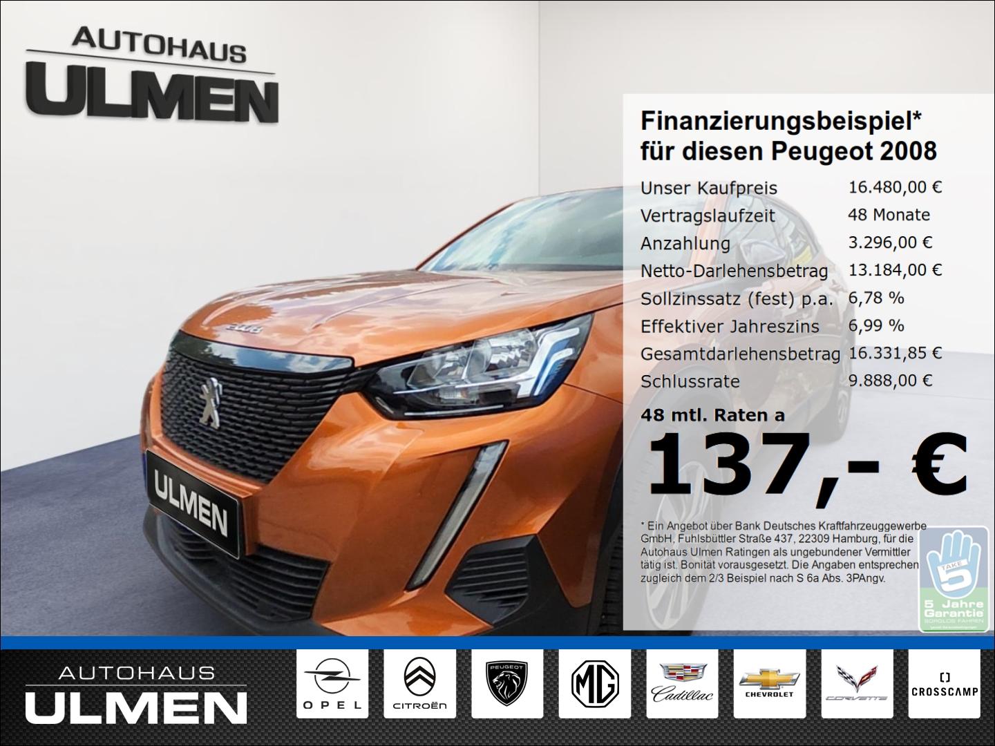 Peugeot 2008 Active Pack Klimaauto. Allwetter Navigation