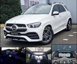 Mercedes-Benz GLE 300d AMG~AIRM~PANO~BURM~MASSAGE~HEAD-UP~360° - weiße Mercedes-Benz GLE 300