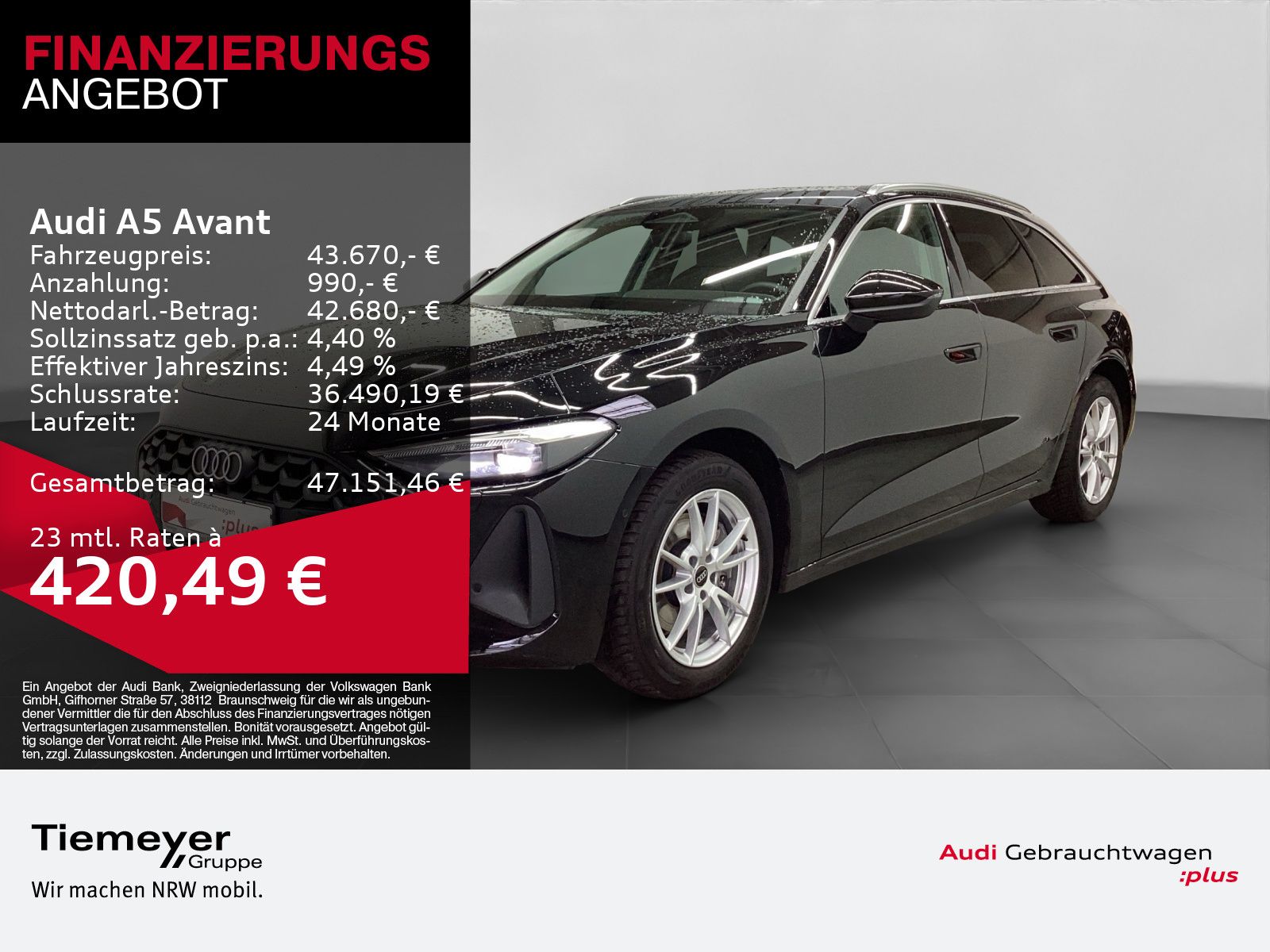 Audi A5 Avant TFSI Q LM18 KAMERA AHK SPORTSITZE SOUND