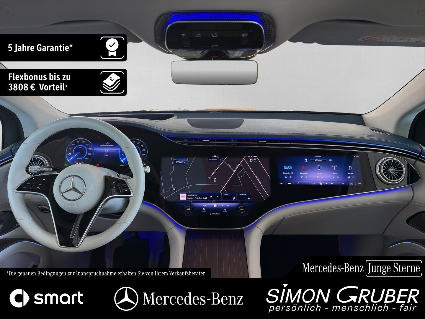 Fahrzeugabbildung Mercedes-Benz EQS 580 4M SUV AMG Night Business Class 7Sitzer