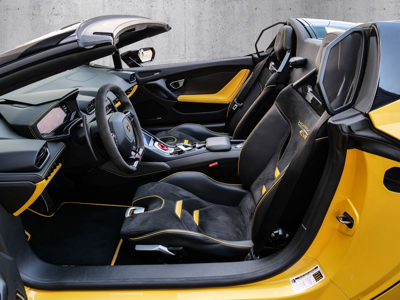 Lamborghini Huracán EVO Spyder Giallo Inti. Lifting System foto 8
