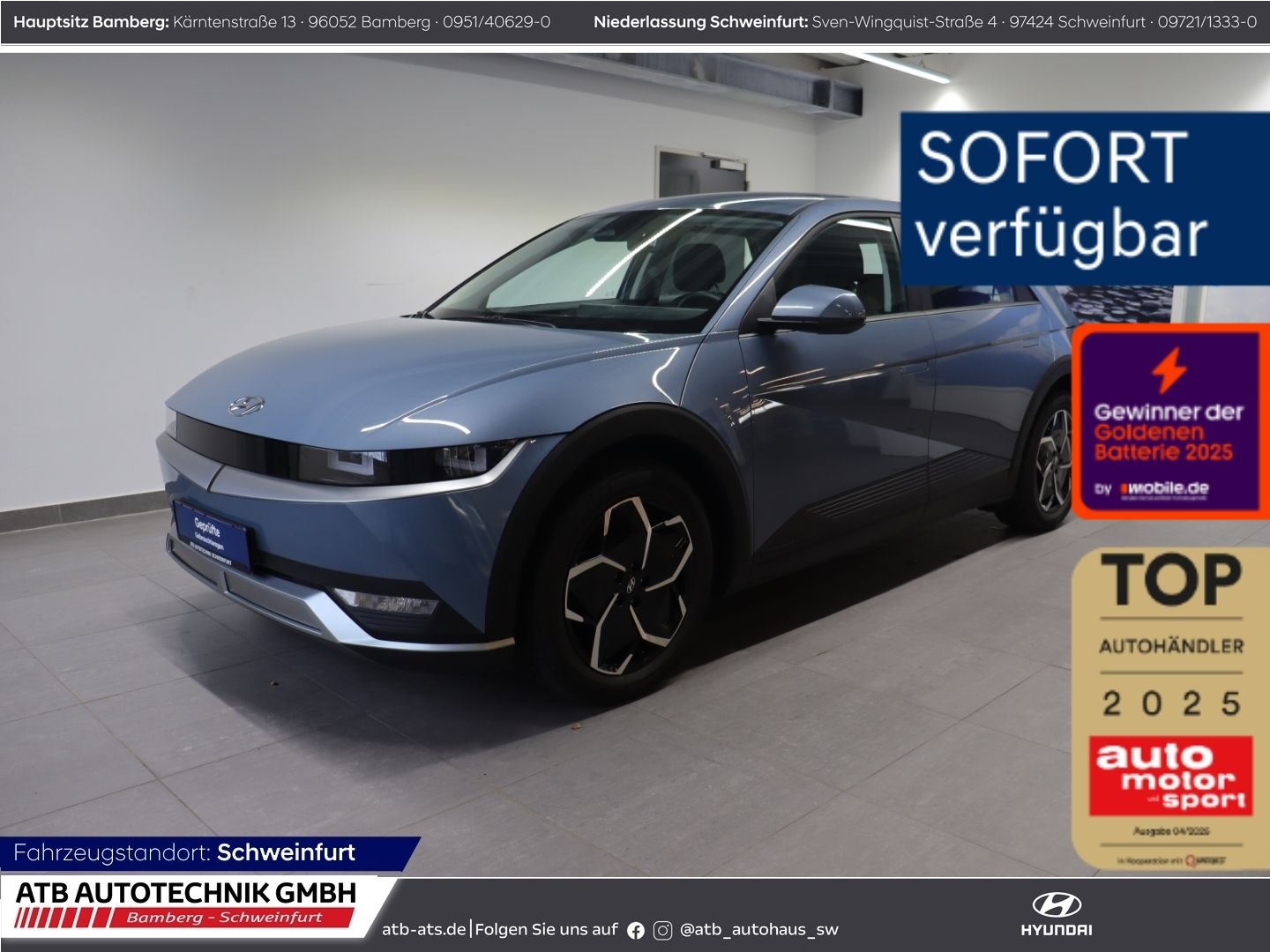 Hyundai IONIQ — HYUNDAI IONIQ 5 58 kWh 97,3% SOH Navi LED ACC Apple CarP