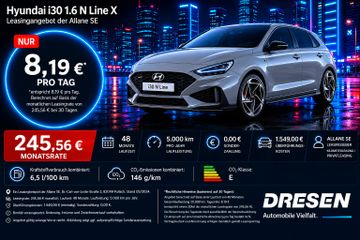 Hyundai Leasingangebot: Hyundai i30 1.6 N Line X I Automatik I Navi I LED I Sitz