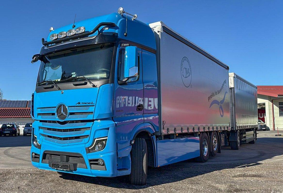 Mercedes-Benz Actros 2553 L 6x2 Seitenplane + Trailer *TOP*