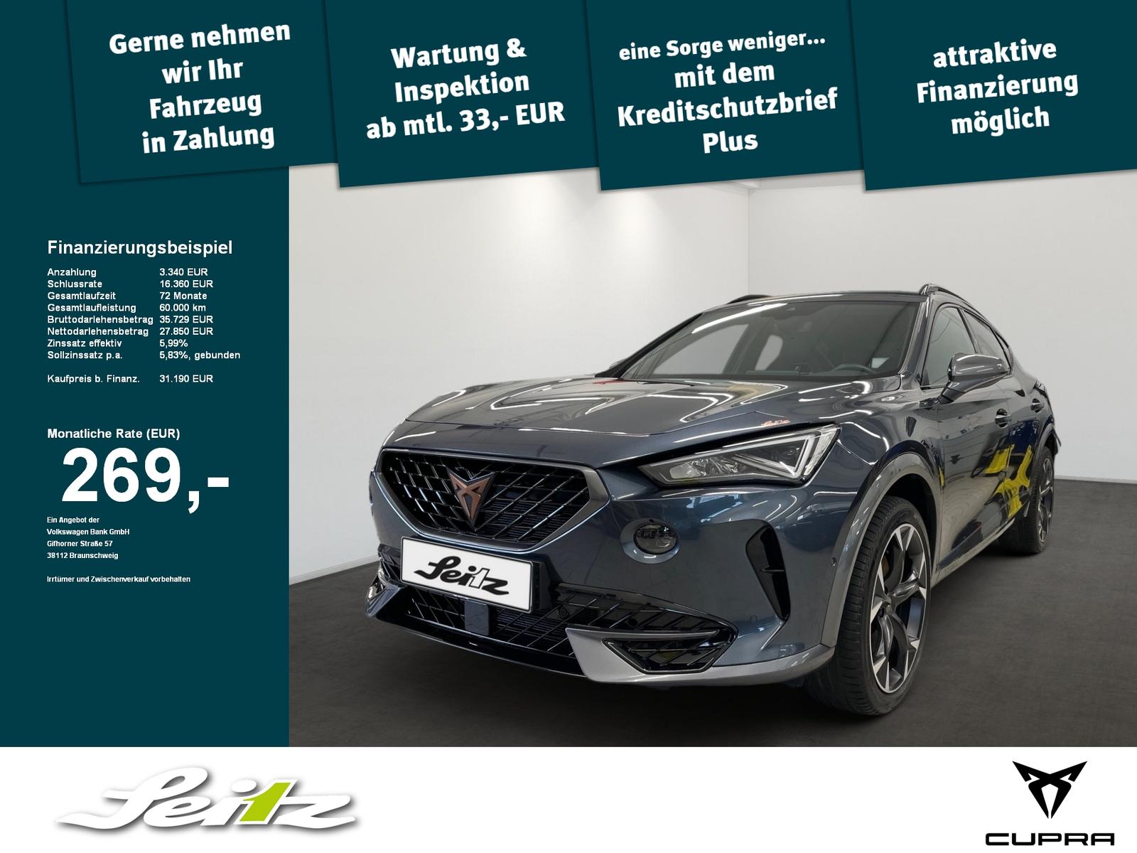 Cupra Formentor 2.0 TSI 4Drive VZ *LED*KAMERA*NAVI*