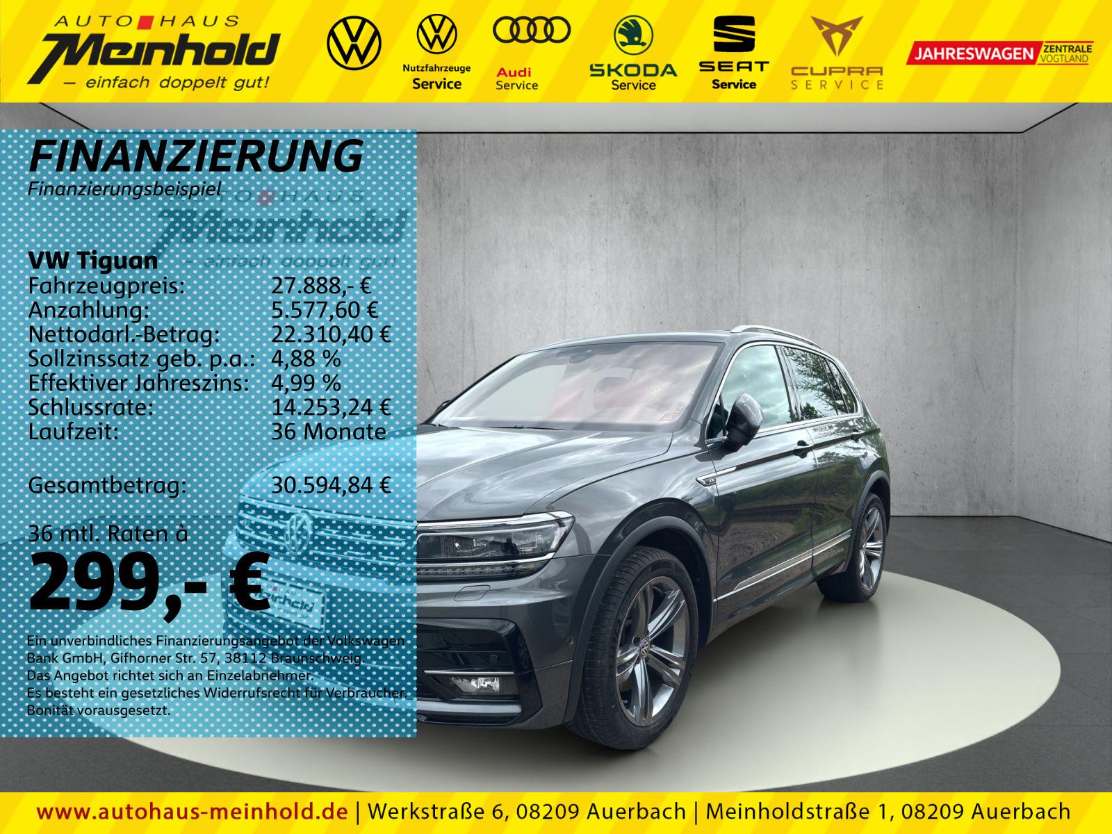 Volkswagen Tiguan 2.0 TDI DSG 4M Highline R-Line, Leder