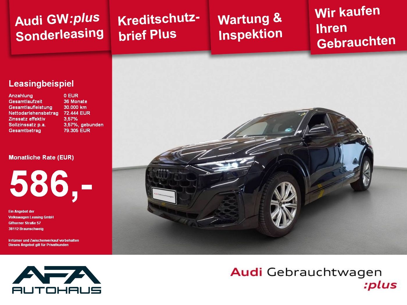 Audi Q8 55 TFSI qu. tiptr. S-Line*Luft*AHK*Pano*Matri