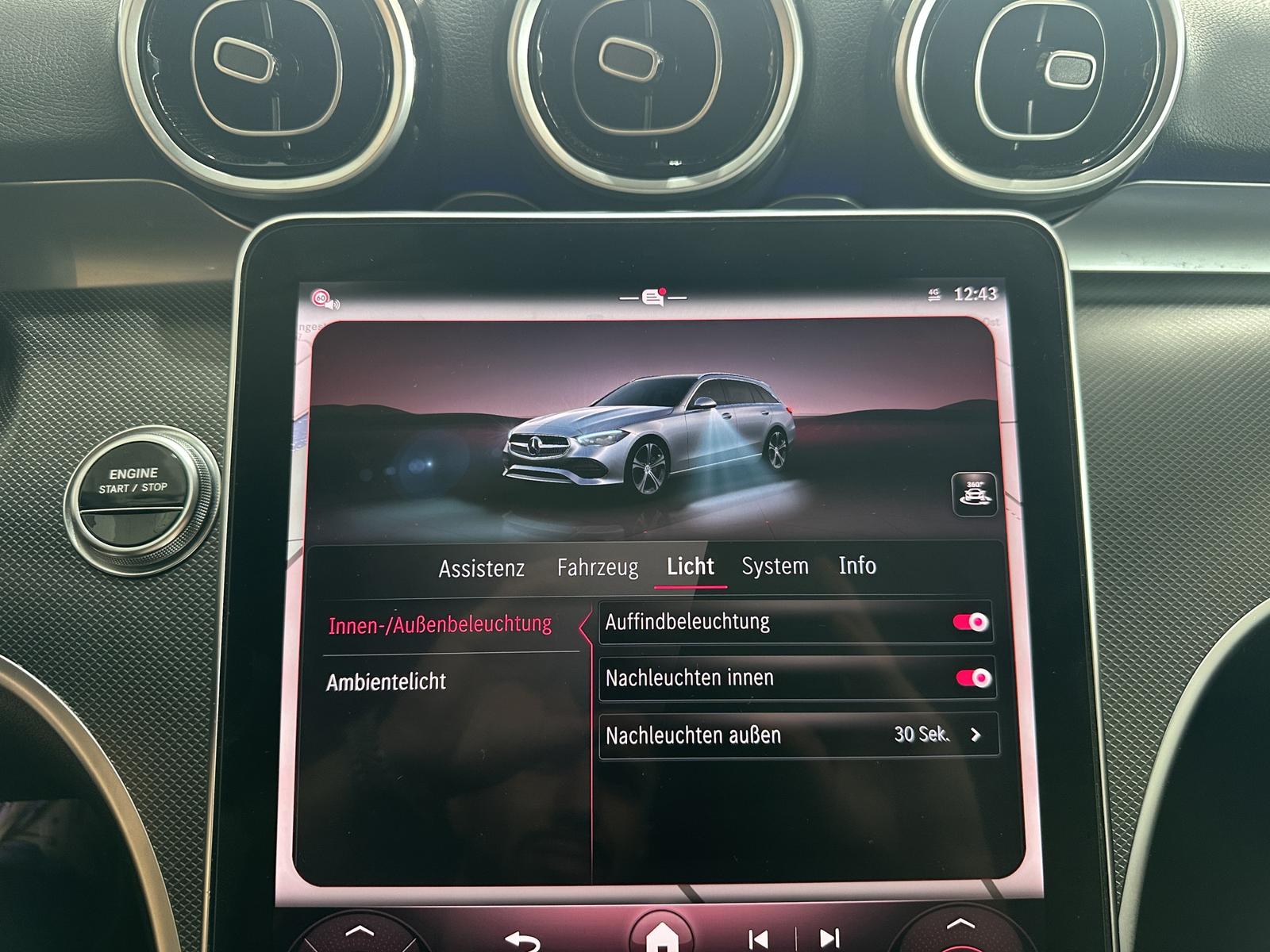 Mercedes-Benz C-Class e T Avantgarde Leder RCam Navi LED AHK ACC, миниатюра 15