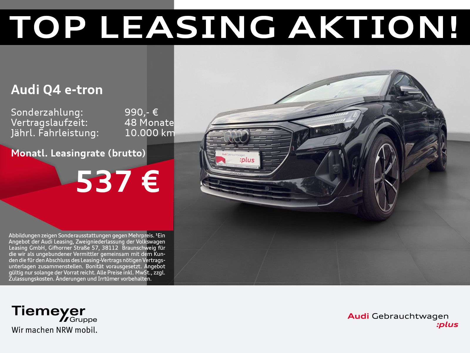 Audi Q4 e-tron Sportback 50 2x S LINE LM21 SONOS eKLA