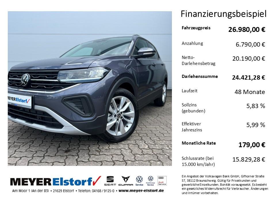 Volkswagen T-Cross 1.0 TSI DSG Life - AHK ACC Rückfahrka.