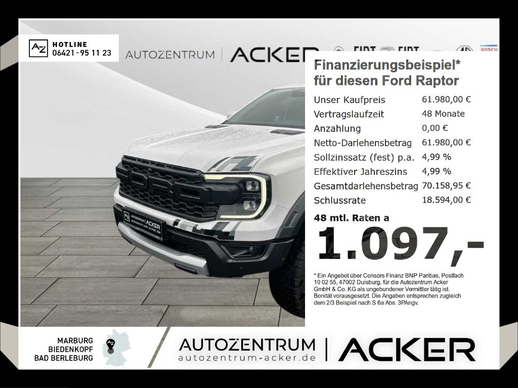 Ford Raptor Ranger 2.0 DoKa AT10 Standhzg.-29%*