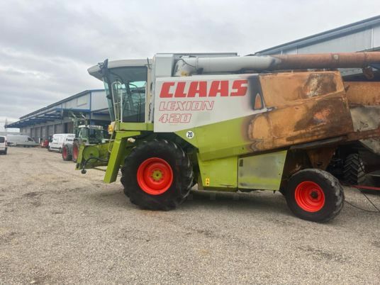 Claas Lexion 420 Mercedesmotor Brandschaden hinten