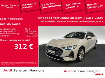 Audi Leasingangebot: Audi A5 Avant TFSI Sportsitze AHK LED plus Kamera