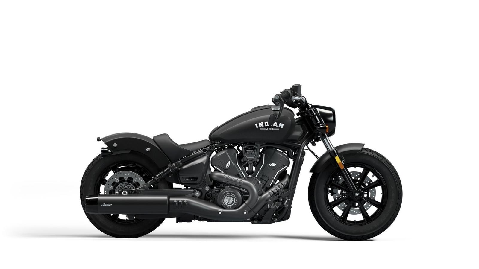 Indian Scout Bobber MY25 black smoke, Limited + Tech