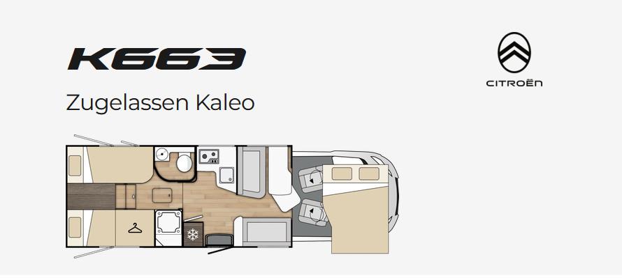 Benimar Kaleo K663 140PS ONROAD-PACK*Markise*16Z*NEUHEIT