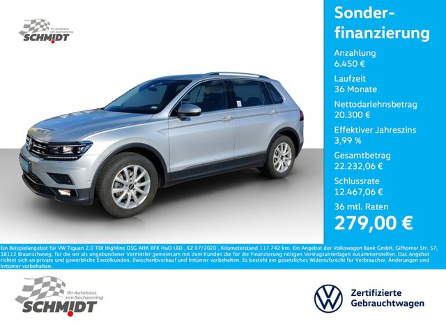 Volkswagen Tiguan 2.0 TDI Highline DSG AHK RFK HuD LED