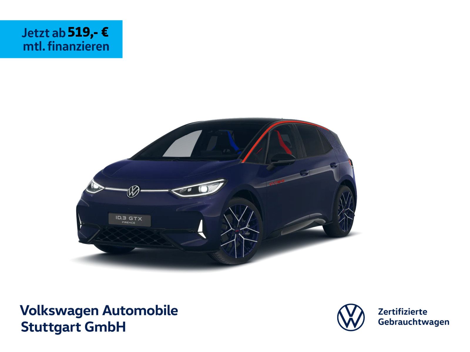 Volkswagen ID.3 GTX Fire & Ice Kamera Navi LED Stdhzg AHK  