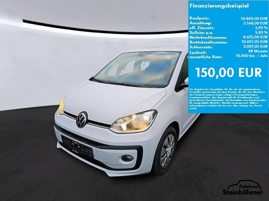 Volkswagen up! move up! 1.0MPI Bluetooth RearView SHZ GRA