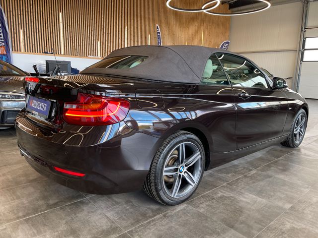 BMW 218 d Cabrio Sport Line *AHK*SHZ*Klima*Navi*