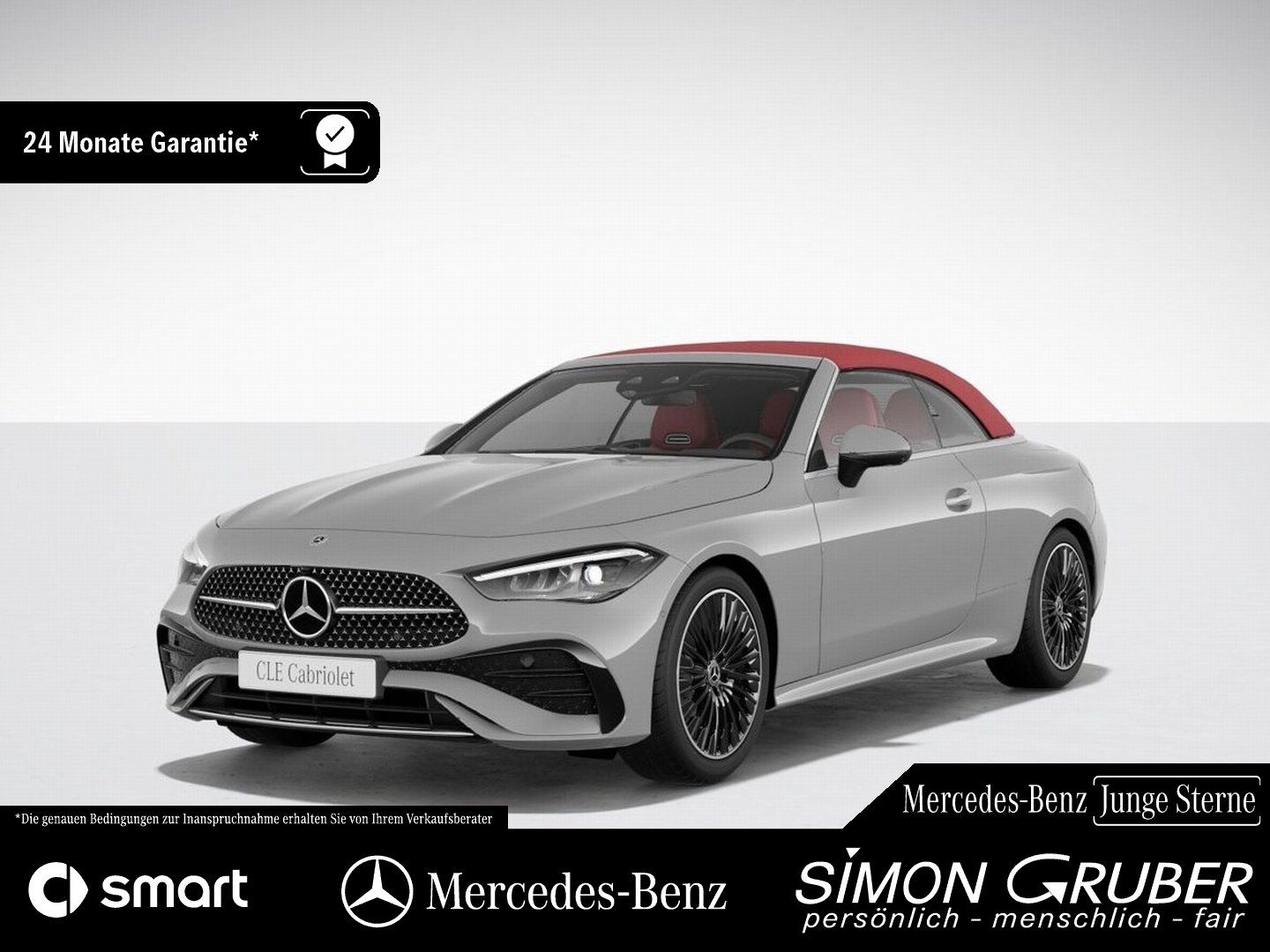 Fahrzeugabbildung Mercedes-Benz CLE 450 4M Cabrio AMG Leder rot 360 Burm 19 Zoll
