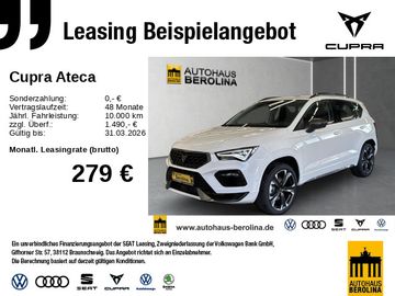 Cupra Leasingangebot: Cupra Ateca 2.0 TSI 4D DSG *360°*GRA*NAV*LED*SHZ*