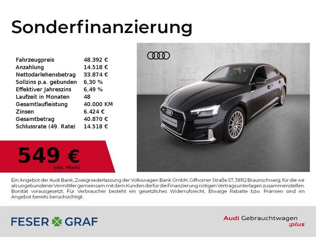 Audi A5 Sportback 40 TDI q. S line Int/Matrix/ACC/Vir