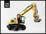 CAT M318 F OilQuick OQ70/55 Joystick-Lenkung - CAT Mobilbagger M318