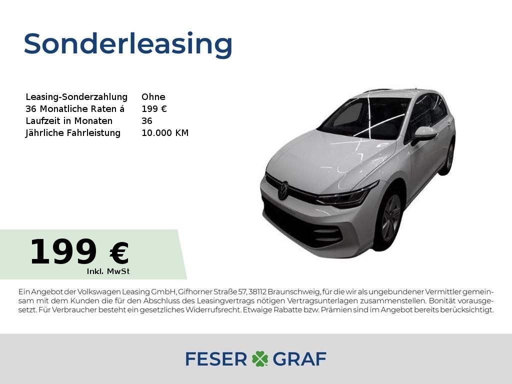 Volkswagen Golf 8 1.5 TSI Life ACC App-Connect LED Sitzh. P