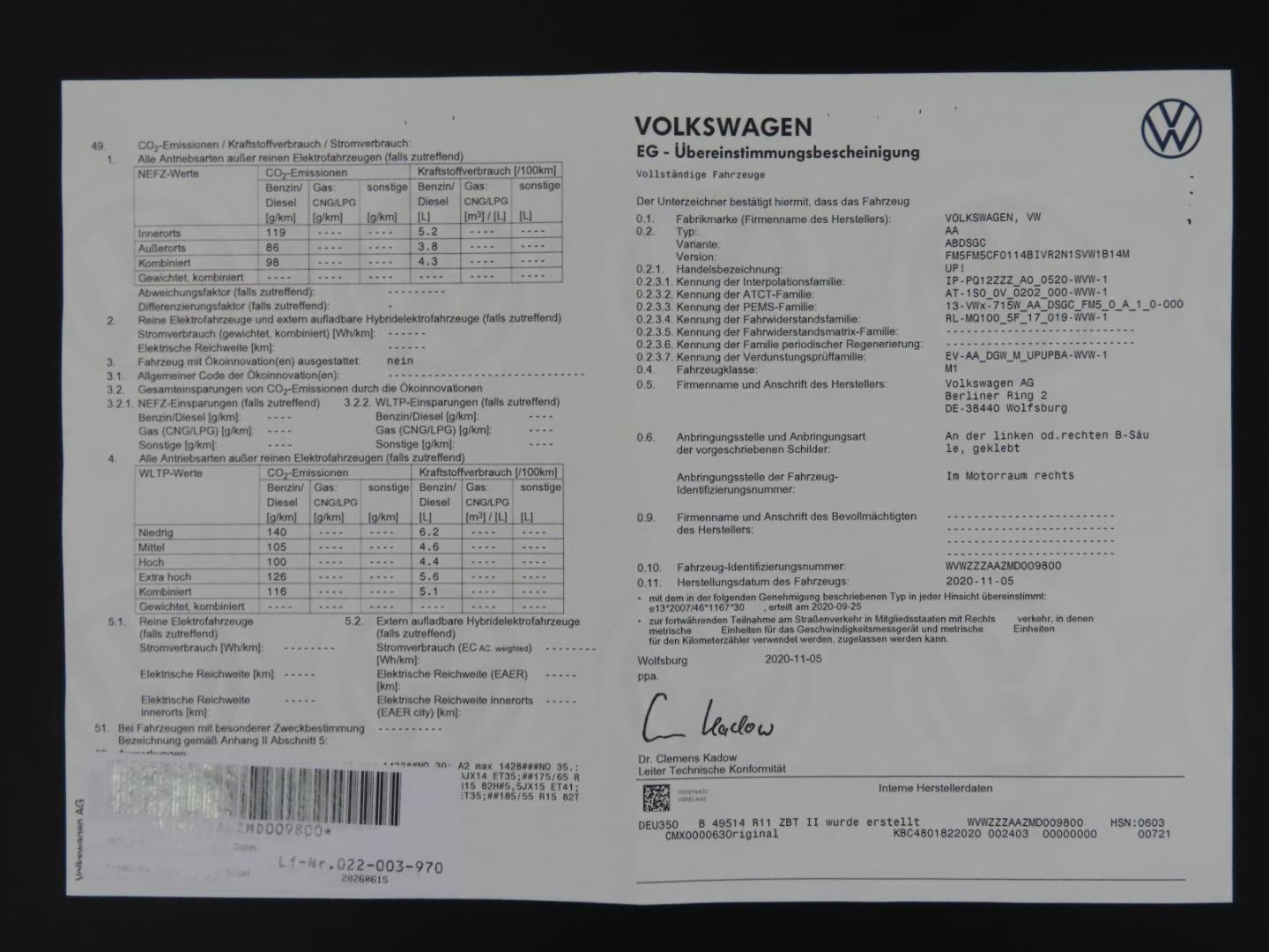 Volkswagen Up Basis 1.Hand*LED*Bluetooth*8-fach, миниатюра 22